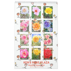 SchöneレダRoseArt und Weise Kalender