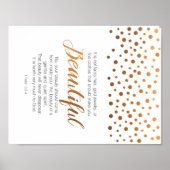 Schöne, 1 Peter 3 Schrift Verse Poster (Vorne)