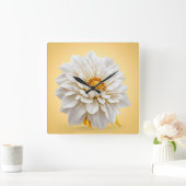 Schöne 3D-Blume Quadratische Wanduhr (Zuhause)