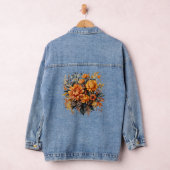 Schöne 3D HerbstBlume Jeansjacke (Hangar)