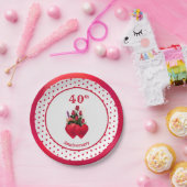 Schöne 40 Jahre alt Pappteller (Party)