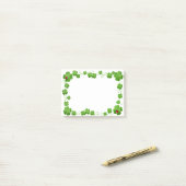 Schöne 4-Leaf Clovers & Ladybugs Post-it Not Klebezettel (Auf Schreibtisch)