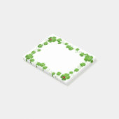 Schöne 4-Leaf Clovers & Ladybugs Post-it Not Klebezettel (angewinkelt)