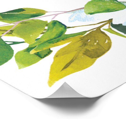 Schöne 80. Geburtstag POSTER Vorlage (Ecke)