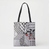 Schöne 8-Punkte-Quilting-Block Tote-Tasche Tasche (Vorderseite)