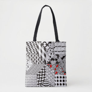 Schöne 8-Punkte-Quilting-Block Tote-Tasche Tasche