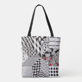 Schöne 8-Punkte-Quilting-Block Tote-Tasche Tasche (Rückseite)