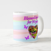 SCHÖNE 90. GEBURTSTAGSBLESSINGS TASSE (Vorderseite Rechts)