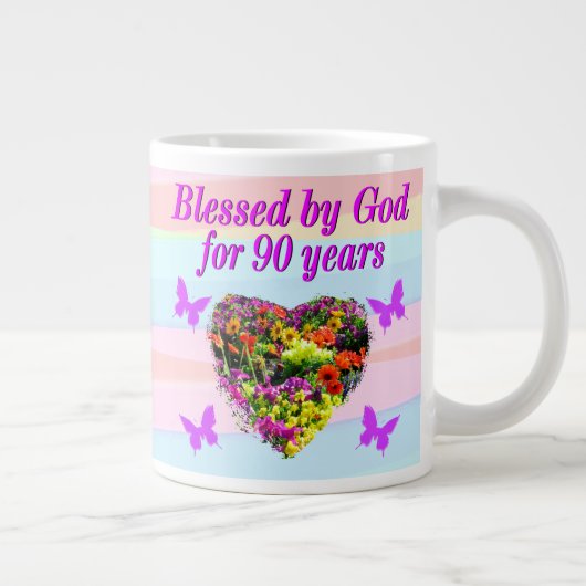 SCHÖNE 90. GEBURTSTAGSBLESSINGS TASSE (Rechts)