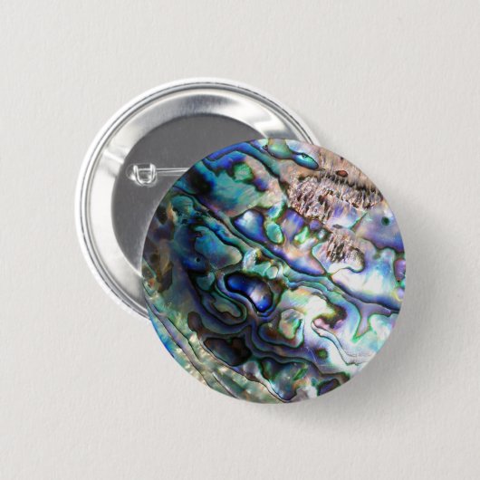 Schöne abalone Muschel Button (Vorne & Hinten)