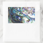 Schöne abalone Muschel Rechteckiger Aufkleber (Tasche)