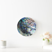 Schöne abalone Muschel Runde Wanduhr (Zuhause)