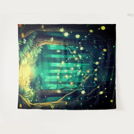 Schöne Abendhochzeitskulisse Wandteppich (Vorderseite (Horizontal))