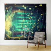 Schöne Abendliche Hochzeitskulisse Wandteppich (Beispiel (Horizontal))