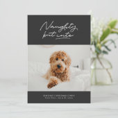 Schöne, aber niedliche Weihnachtsfotokarte Feiertagskarte (Stehend Vorderseite)