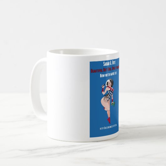 Schöne aber schlechte Raum-Prinzessin Mug Kaffeetasse (Vorderseite Links)
