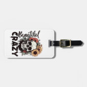 Schöne, aber verrückte Gepäckmarke Gepäckanhänger (Vorderseite horizontal)