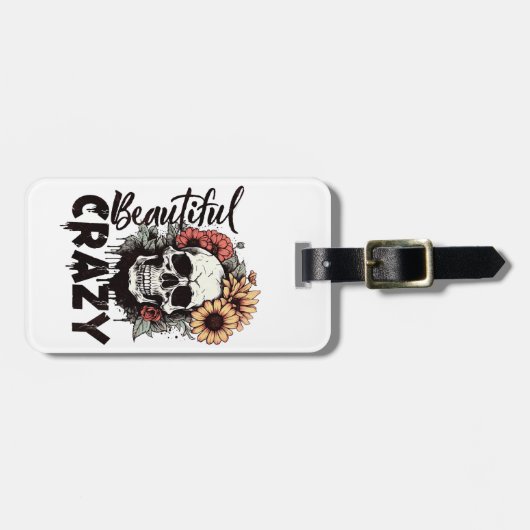 Schöne, aber verrückte Gepäckmarke Gepäckanhänger (Vorderseite horizontal)