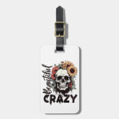 Schöne, aber verrückte Gepäckmarke Gepäckanhänger (Vorderseite vertikal)