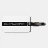 Schöne, aber verrückte Gepäckmarke Gepäckanhänger (Rückseite horizontal)