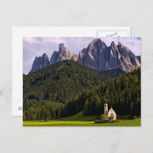 Schöne abgeschiedene einsame Kirche genannt Rainui Postkarte (Vorne/Hinten)