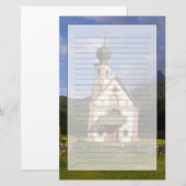 Schöne abgeschiedene einsame Kirche namens Rainui Briefpapier (Vorne/Hinten)