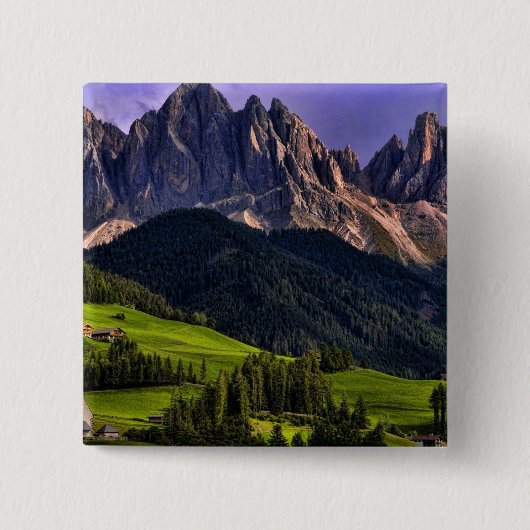 Schöne abgeschiedene einsame Kirche St. Maddalena Button (Vorderseite)