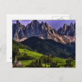 Schöne abgeschiedene einsame Kirche St Maddalena Postkarte (Vorne/Hinten)