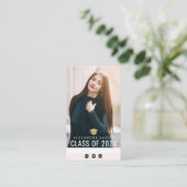 Schöne Abschluss Einsteckkarte Visitenkarte (Stehend Vorderseite)