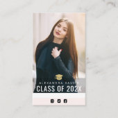 Schöne Abschluss Einsteckkarte Visitenkarte (Vorderseite)