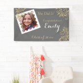 Schöne, Abschluss, Imitate Glitzer, Custom Foto, Banner (Insitu)