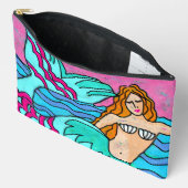 Schöne Abstrakte Art Mermaid Zubehörtasche (Offen)