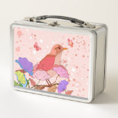 Schöne Abstrakte Birds Metal Lunch Box (Vorderseite)