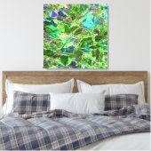 Schöne Abstrakte Blätter Foliage Leinwanddruck (Insitu (Schlafzimmer))