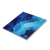 Schöne Abstrakte Blaue Moderne Kunst Fliese (Seite)