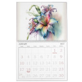 Schöne Abstrakte Blume Kalender (Jan 2027)