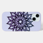 Schöne Abstrakte Blume Violet Case-Mate iPhone Hülle (Rückseite (Horizontal))