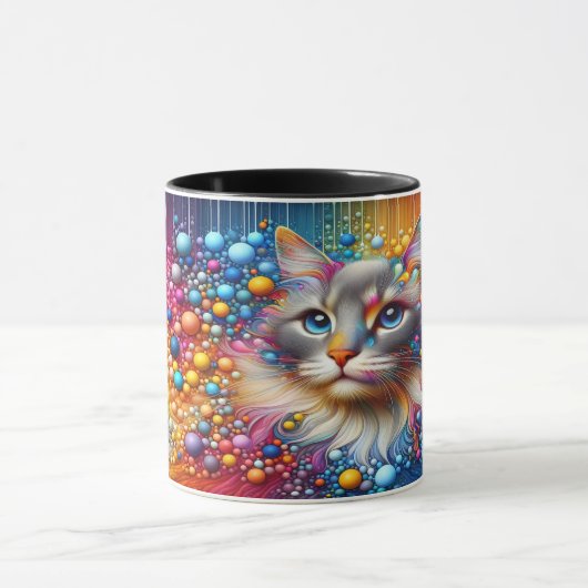 Schöne Abstrakte Cat Tasse (Zentrum)