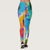 Schöne abstrakte Design-Leggings Leggings (Rückseite)
