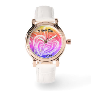 Schöne Abstrakte Elegante Rose Armbanduhr