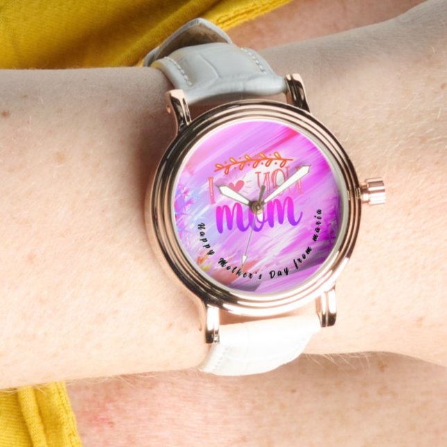 Schöne Abstrakte Elegante Rose Armbanduhr (Von Creator hochgeladen)