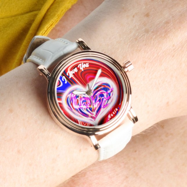 Schöne Abstrakte Elegante Rose Armbanduhr (Von Creator hochgeladen)