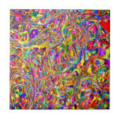 Schöne Abstrakte Farbenpracht - Multicolor - Fliese (Vorderseite)