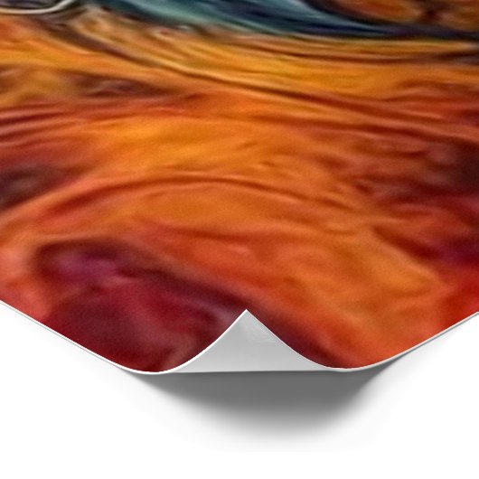 Schöne Abstrakte Farbenpracht Poster (Ecke)