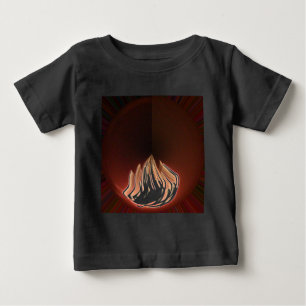 Schöne Abstrakte Flammenkunst Print Baby T-shirt