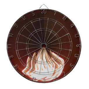 Schöne Abstrakte Flammenkunst Print Dartscheibe