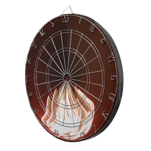 Schöne Abstrakte Flammenkunst Print Dartscheibe (Vorderseite rechts)