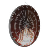 Schöne Abstrakte Flammenkunst Print Dartscheibe (Vorderseite Links)