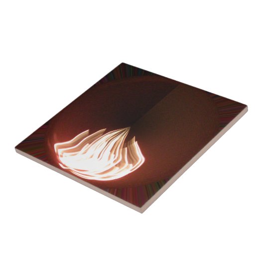 Schöne Abstrakte Flammenkunst Print Fliese (Seite)