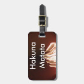 Schöne Abstrakte Flammenkunst Print Gepäckanhänger (Vorderseite vertikal)